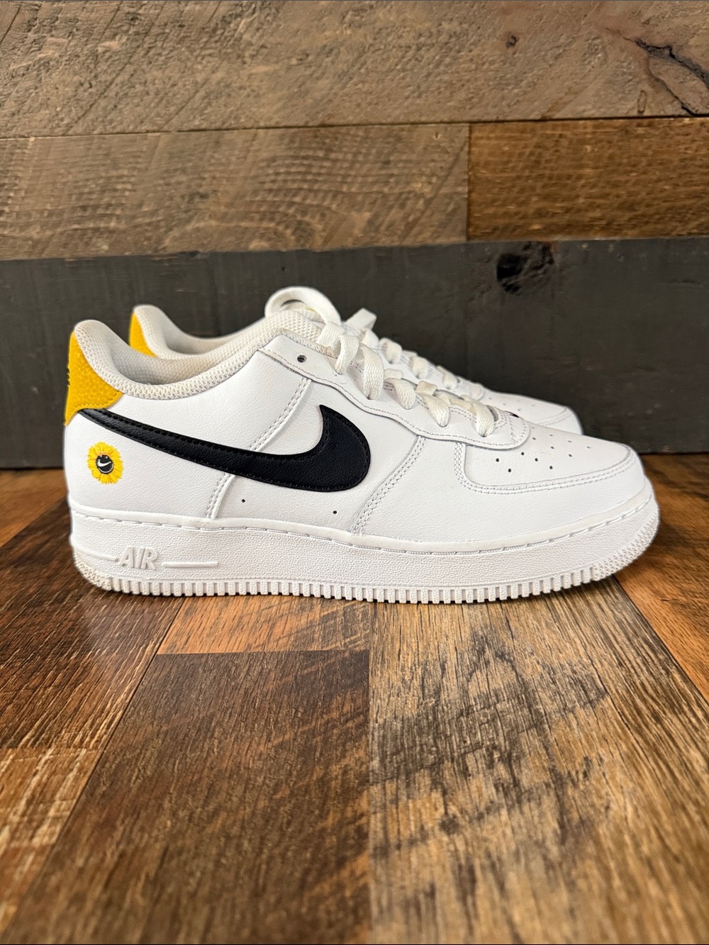Nike Air Force 1 Low Have A Nike Day White Black Yellow Sunflower